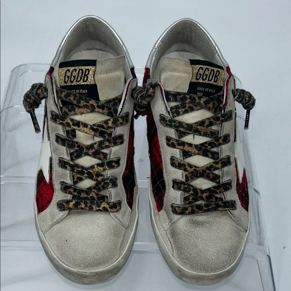 Golden Goose Suede Printed Sneakers Women's Size 8 IT 38 - Picture 3 of 12